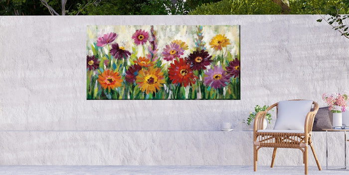 Outdoor Canvas Art 48x24 Carnival of Color
