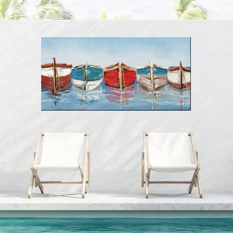 Outdoor Canvas Art 48x24 All in a Row