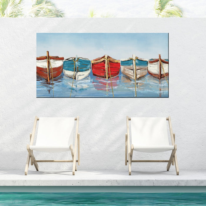 Outdoor Canvas Art 48x24 All in a Row