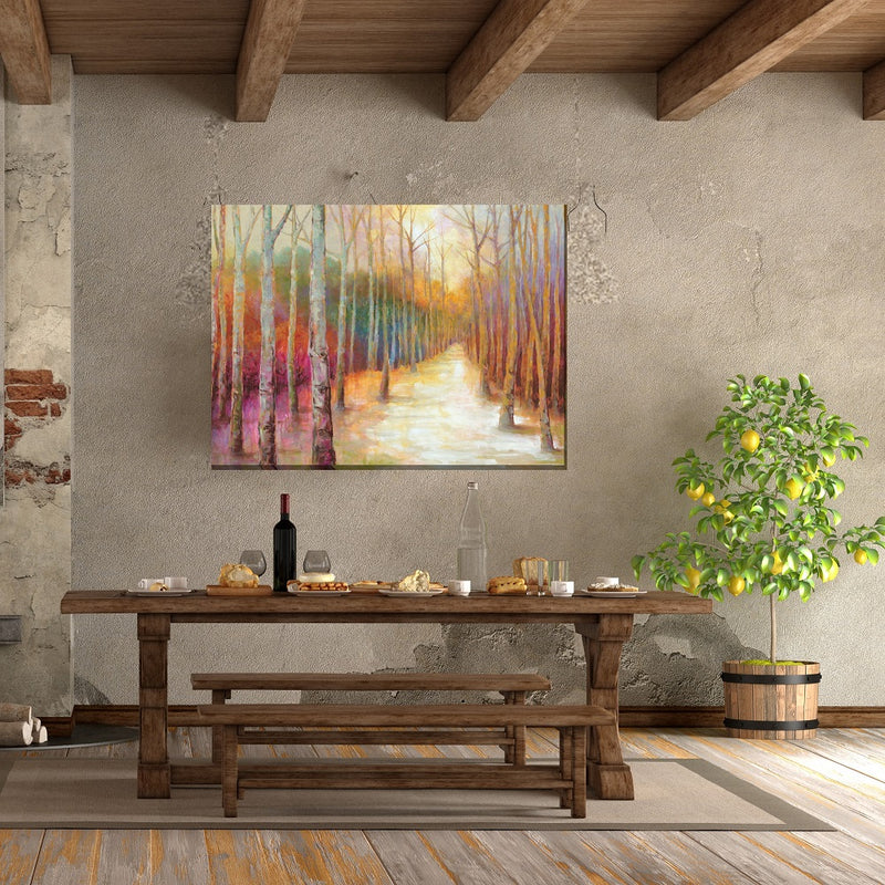 Outdoor Canvas Art 40x30 Dappled Forest