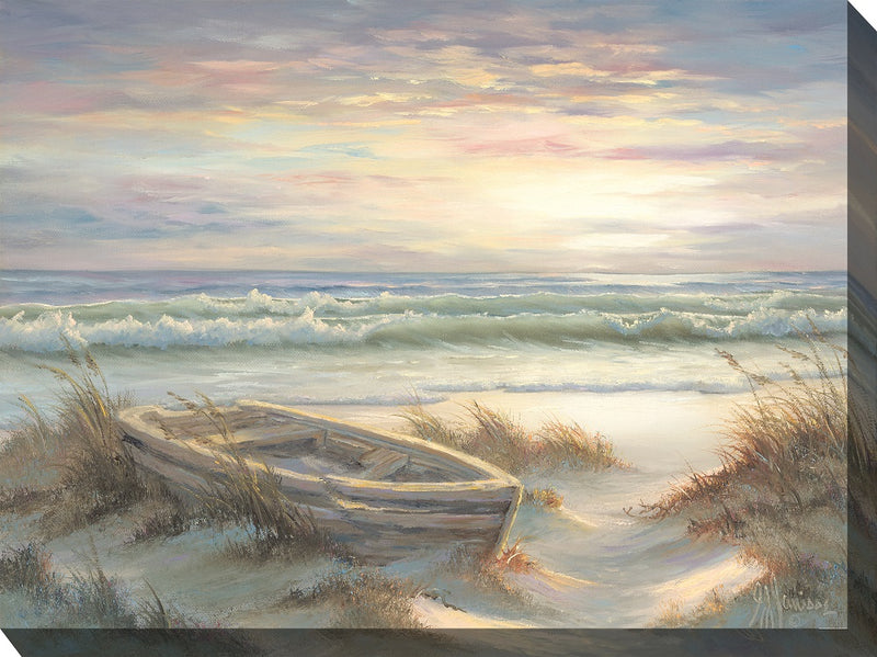 Outdoor Canvas Art 40x30 Old Dinghy