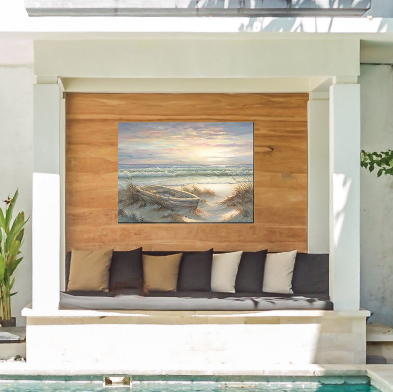 Outdoor Canvas Art 40x30 Old Dinghy