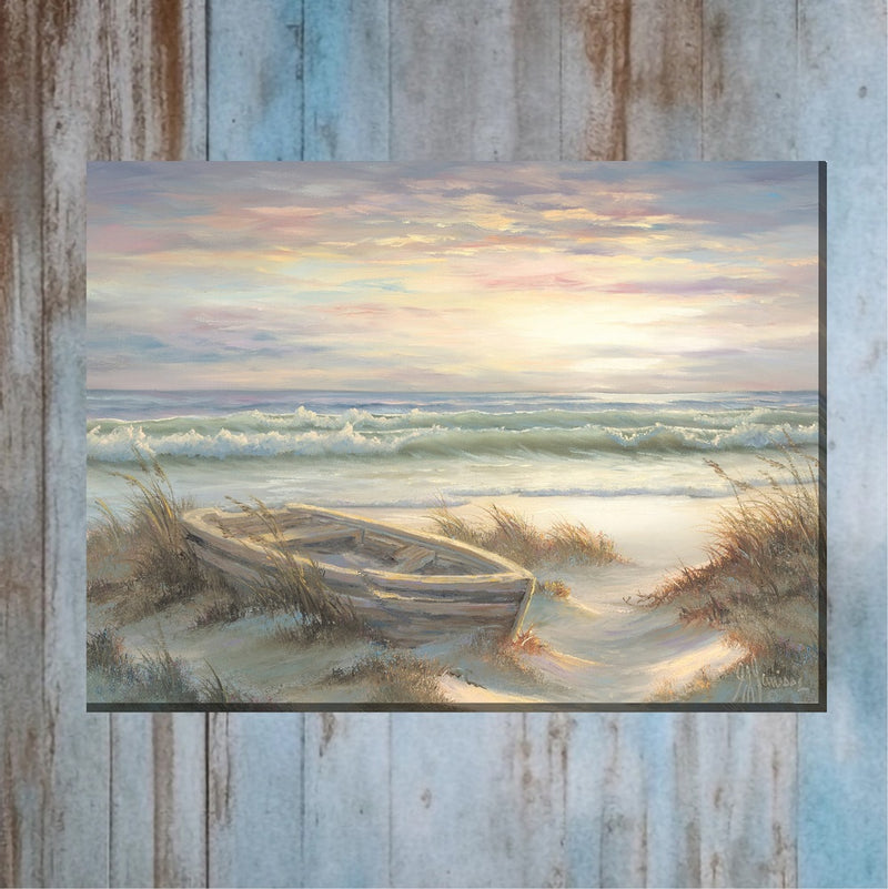 Outdoor Canvas Art 40x30 Old Dinghy