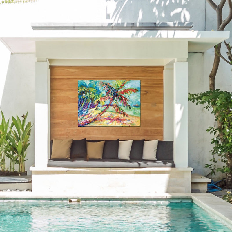 Outdoor Canvas Art 40x30 Swanky Palm