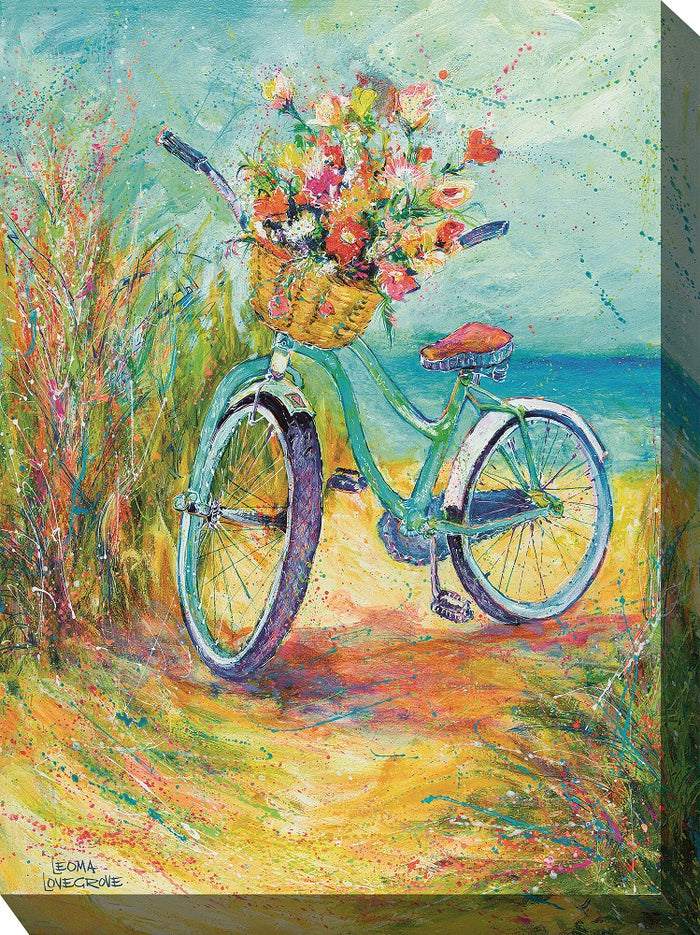 Outdoor Canvas Art 30x40 Blossom Bike
