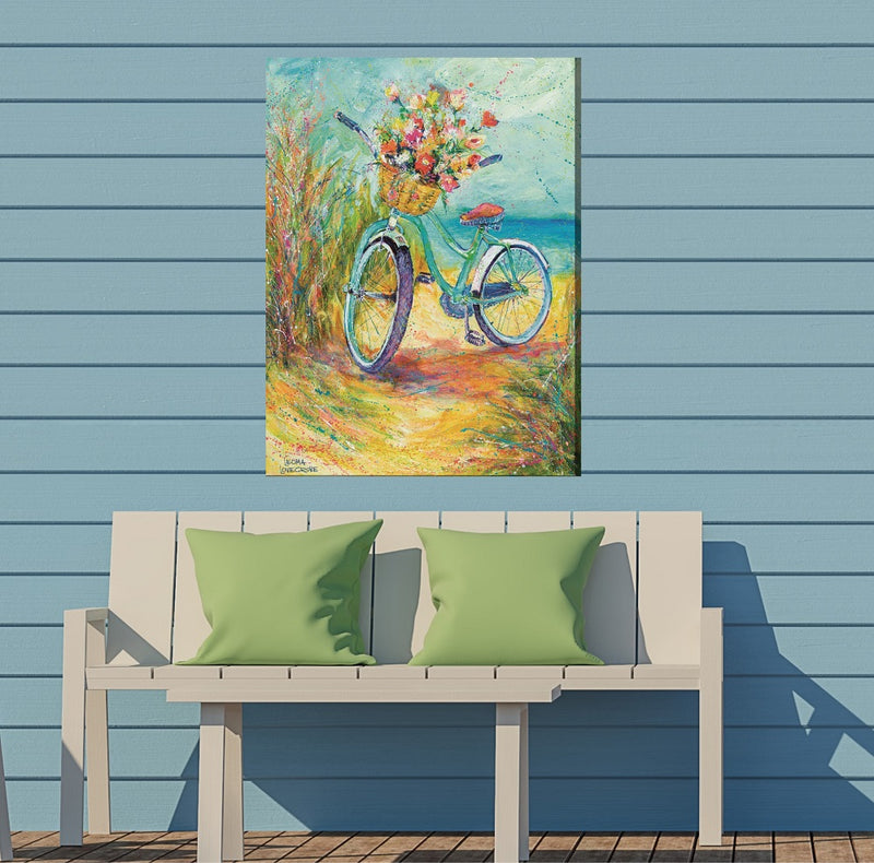 Outdoor Canvas Art 30x40 Blossom Bike