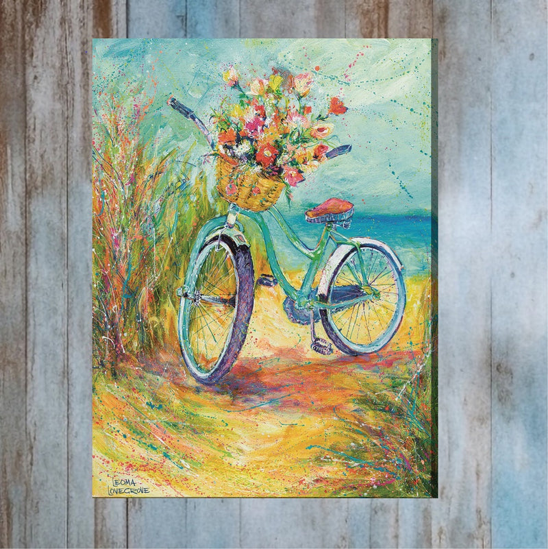Outdoor Canvas Art 30x40 Blossom Bike