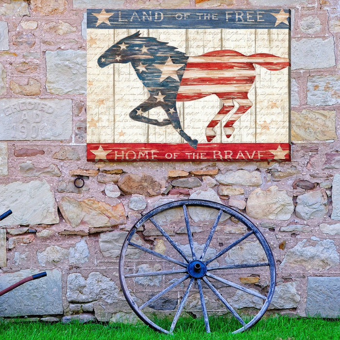 Outdoor Canvas Art 40x30 Land of the Free