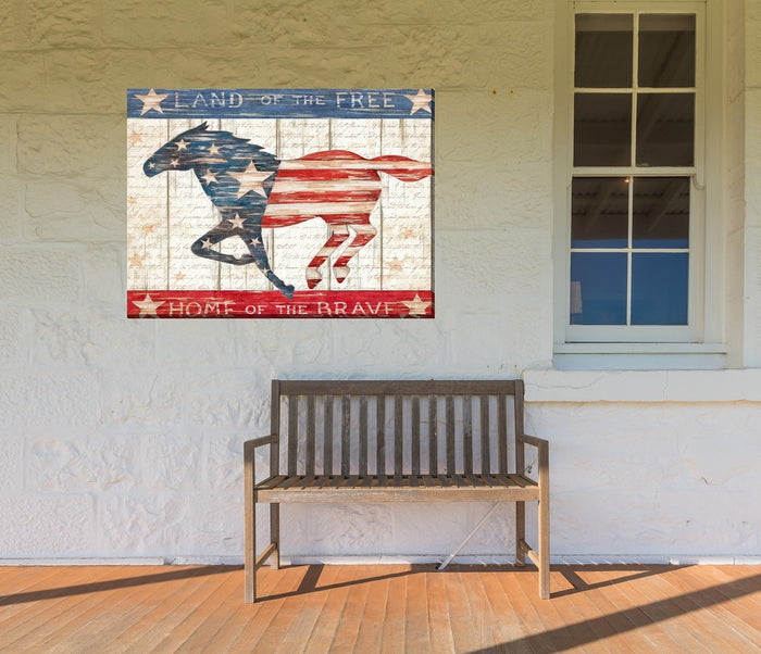 Outdoor Canvas Art 40x30 Land of the Free