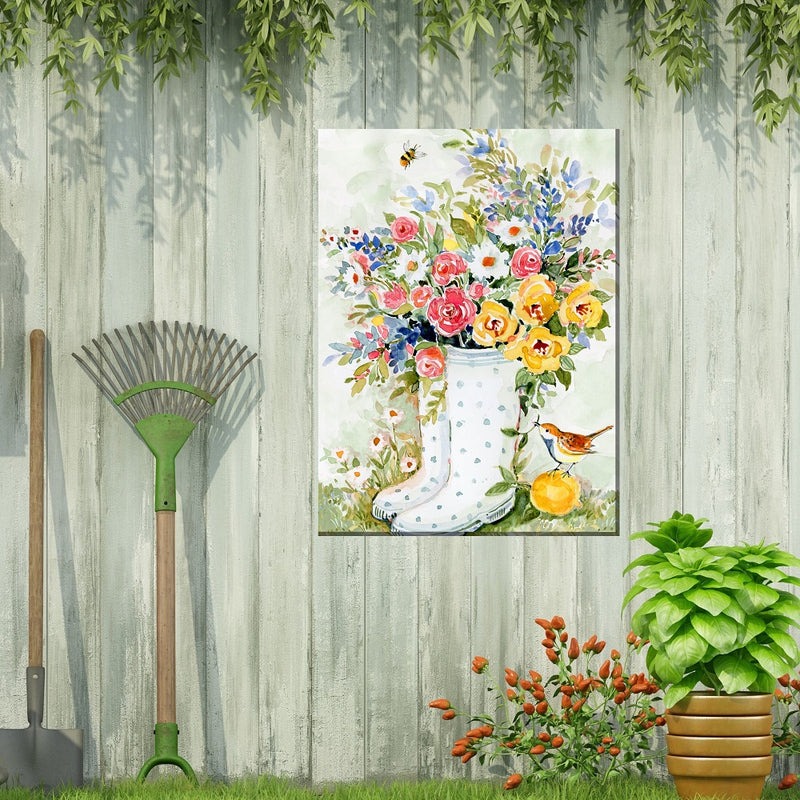 Outdoor Canvas Art 30x40 Rainboots