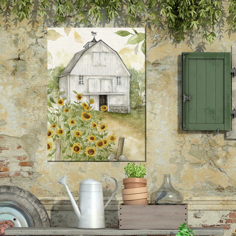 Outdoor Canvas Art 30x40 Sunny Day Farm
