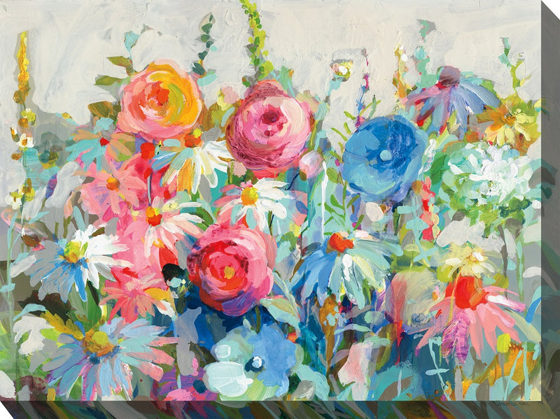 Outdoor Canvas Art 40x30 Gleeful Garden