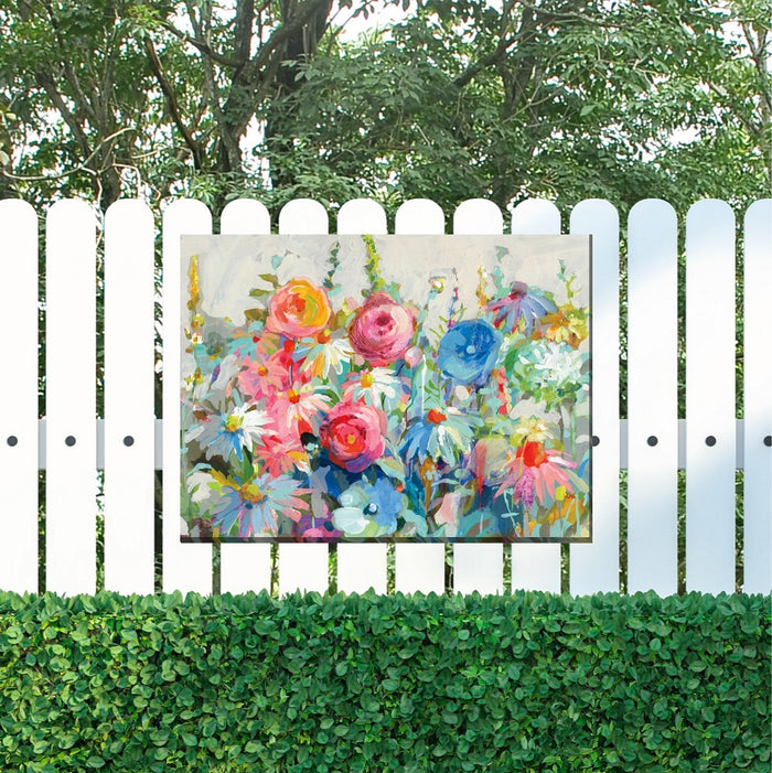 Outdoor Canvas Art 40x30 Gleeful Garden