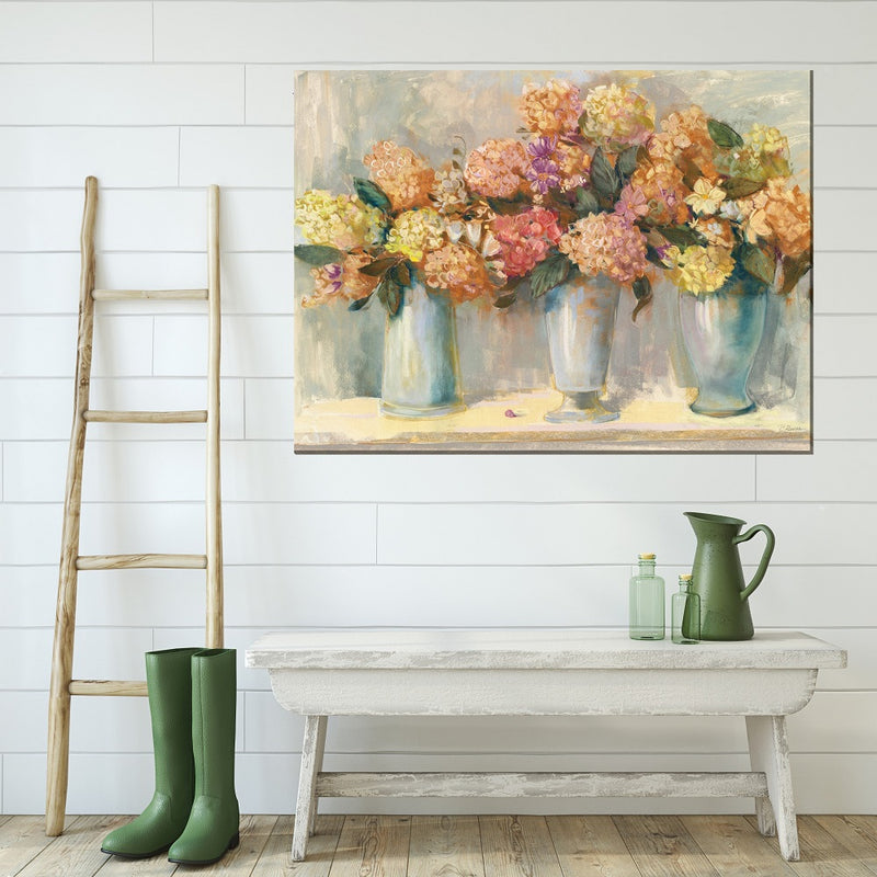 Outdoor Canvas Art 40x30 Spiced Hydrangeas