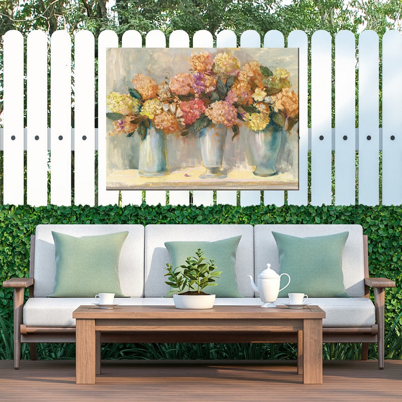 Outdoor Canvas Art 40x30 Spiced Hydrangeas