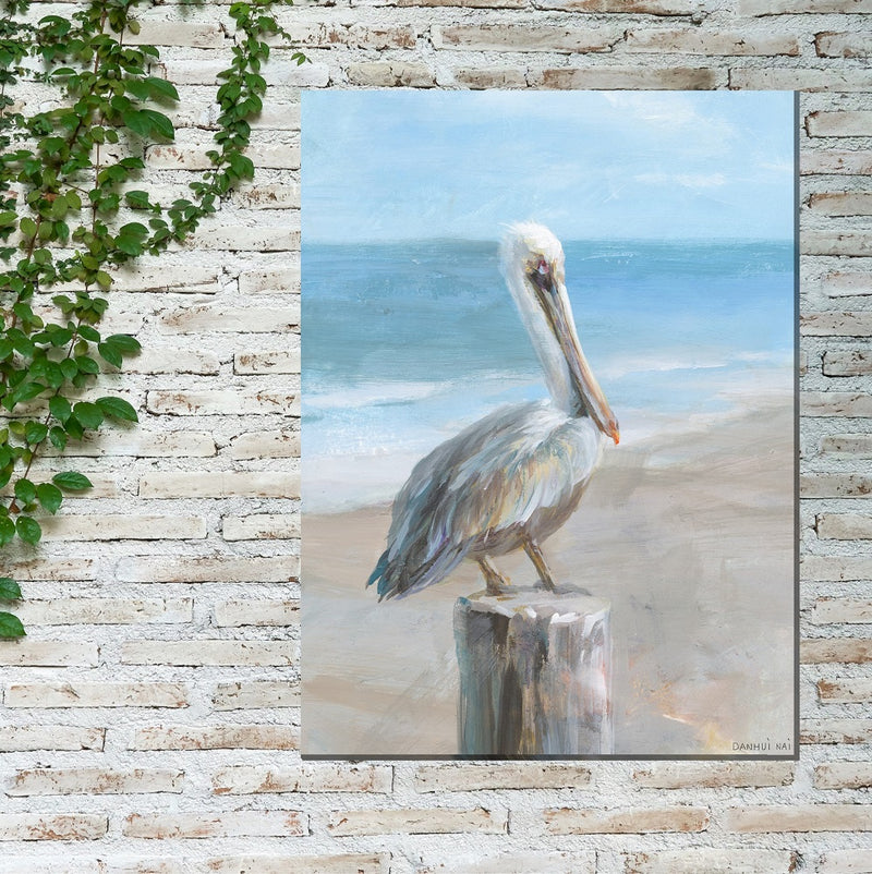 Outdoor Canvas Art 30x40 Pelican Portrait