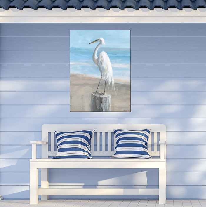 Outdoor Canvas Art 30x40 Egret Portrait