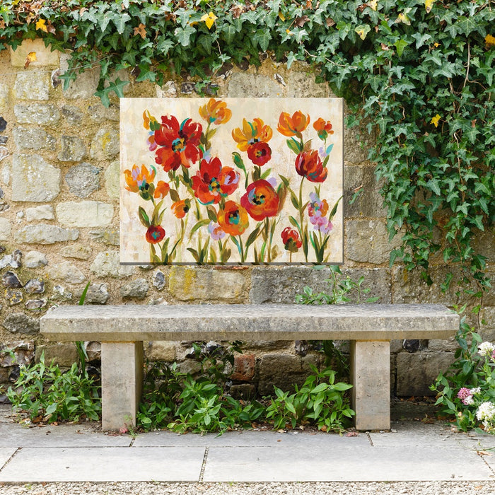 Outdoor Canvas Art 40x30 Jaunty Garden