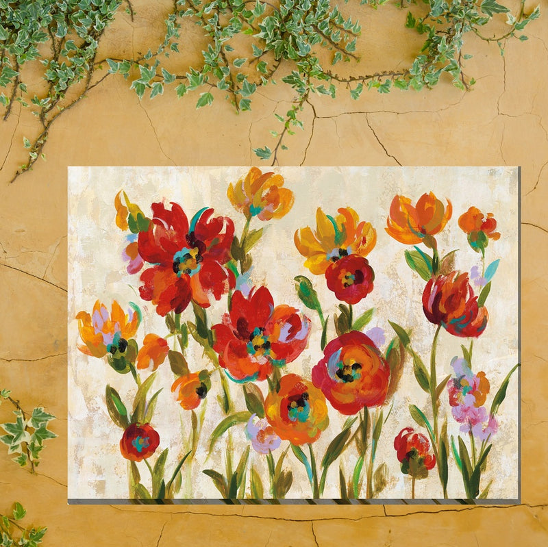 Outdoor Canvas Art 40x30 Jaunty Garden