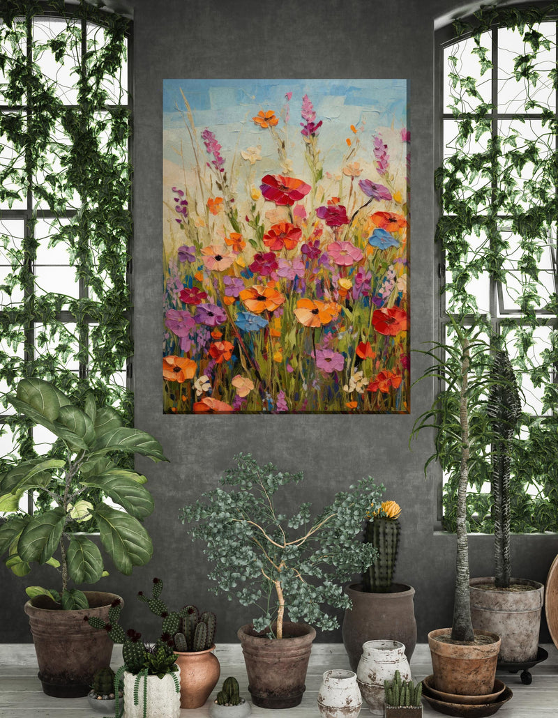 Outdoor Canvas Art 30x40 Beaming Blossoms