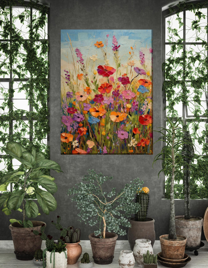 Outdoor Canvas Art 30x40 Beaming Blossoms