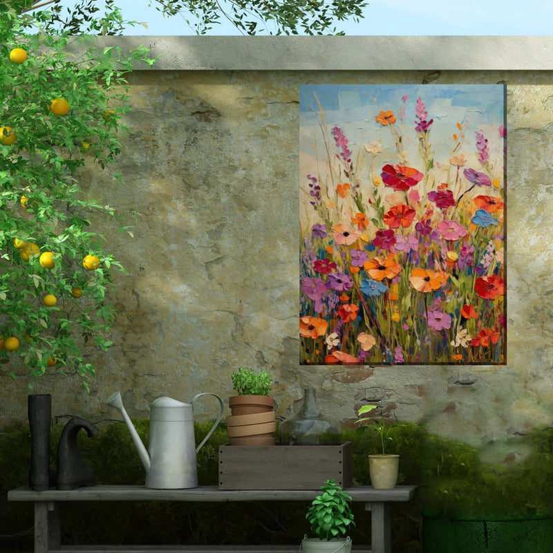 Outdoor Canvas Art 30x40 Beaming Blossoms