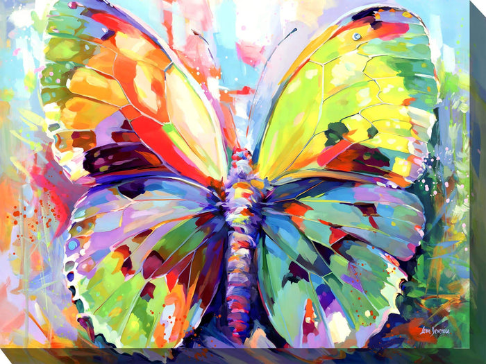 Outdoor Canvas Art 40x30 Bright Butterfly