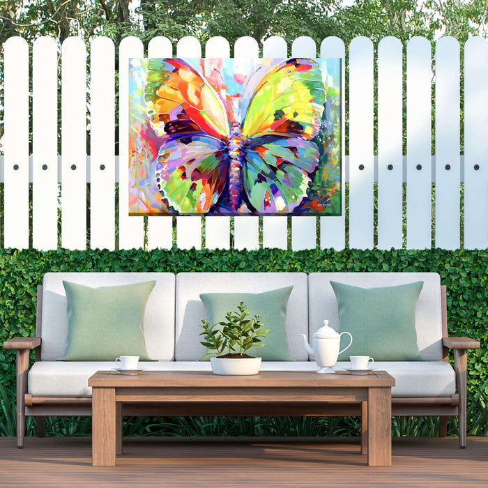 Outdoor Canvas Art 40x30 Bright Butterfly