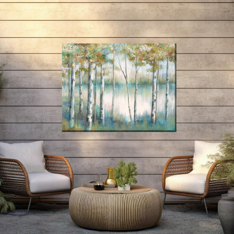 Outdoor Canvas Art 40x30 Riverside Thicket