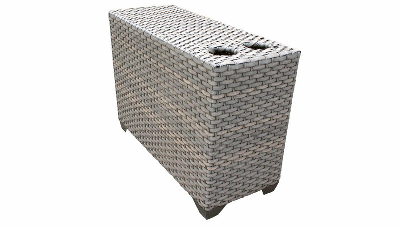 TK Classics FLORENCE-03b 3 Piece Outdoor Wicker Patio Furniture Set