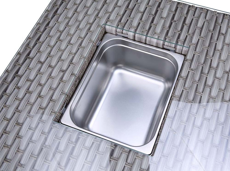 Acme Furniture Laurance Sectional, Gray Fabric & Gray Finish