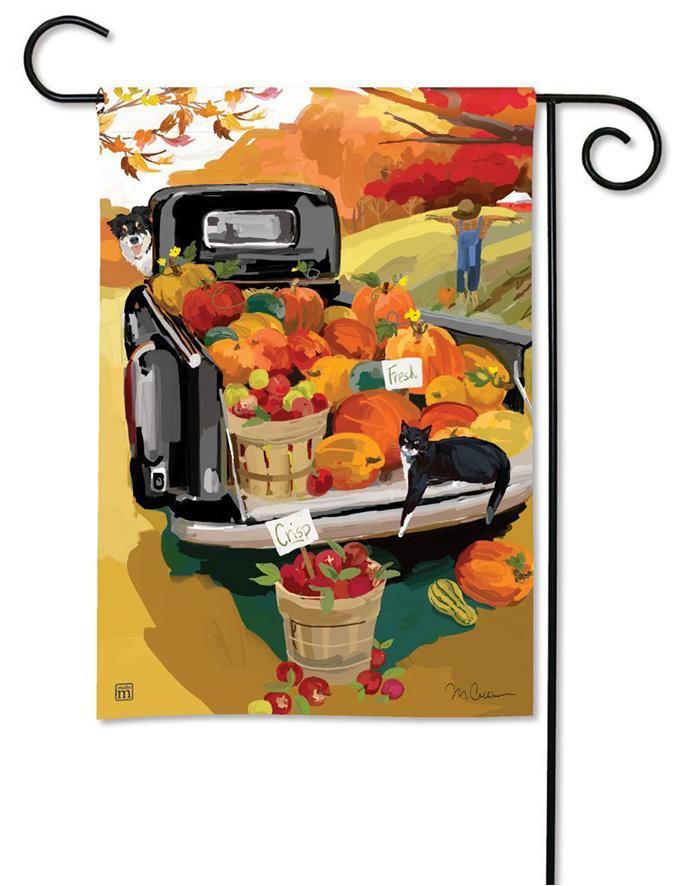 Garden Flag - BreezeArt - Pumpkin Truck