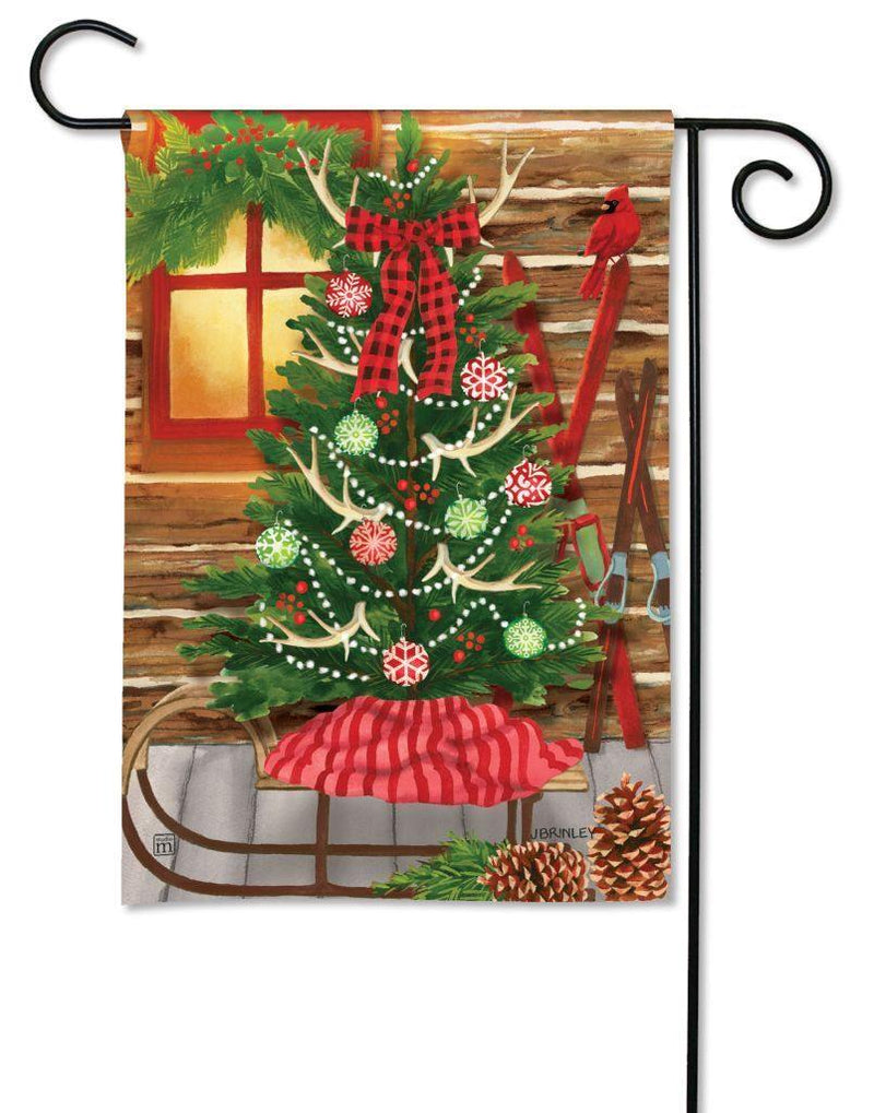 Garden Flag - BreezeArt - Christmas at the Cabin