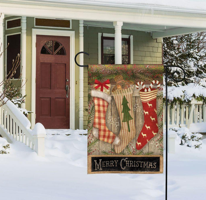 Garden Flag - BreezeArt - Christmas Stockings - My Backyard Decor