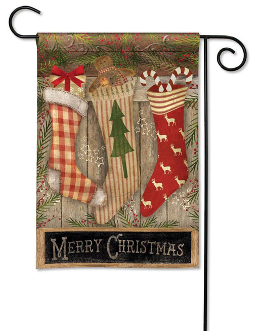 Garden Flag - BreezeArt - Christmas Stockings - My Backyard Decor