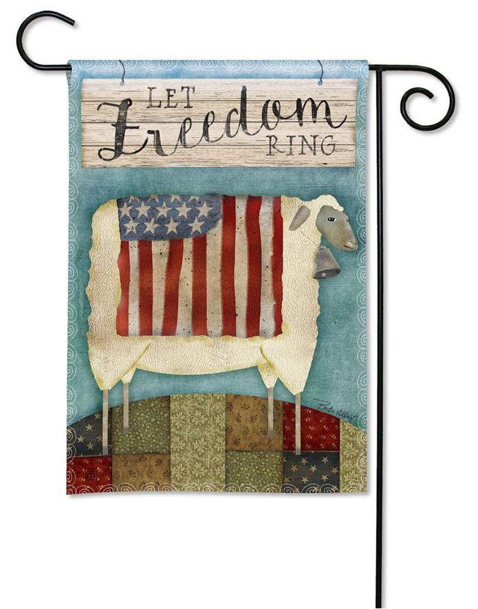 Garden Flag - BreezeArt - Freedom Sheep