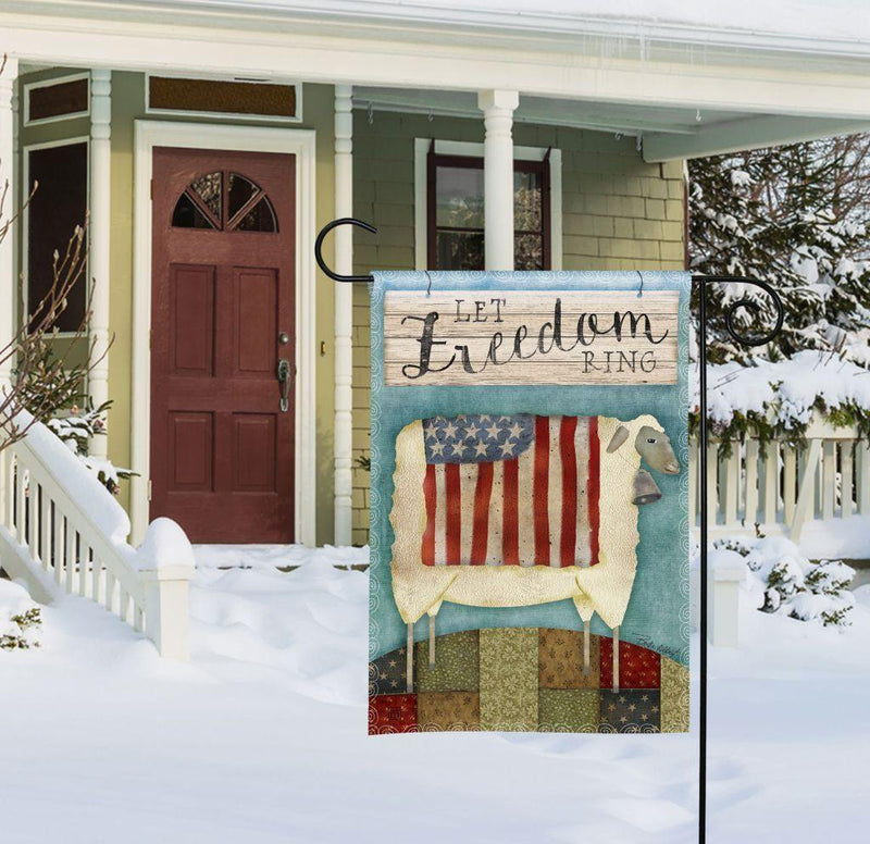 Garden Flag - BreezeArt - Freedom Sheep