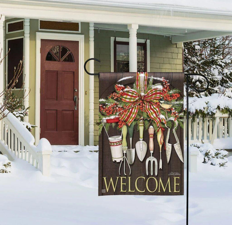Garden Flag - BreezeArt - Winter Gardening