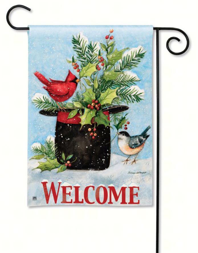 Garden Flag - BreezeArt - Holly Hat