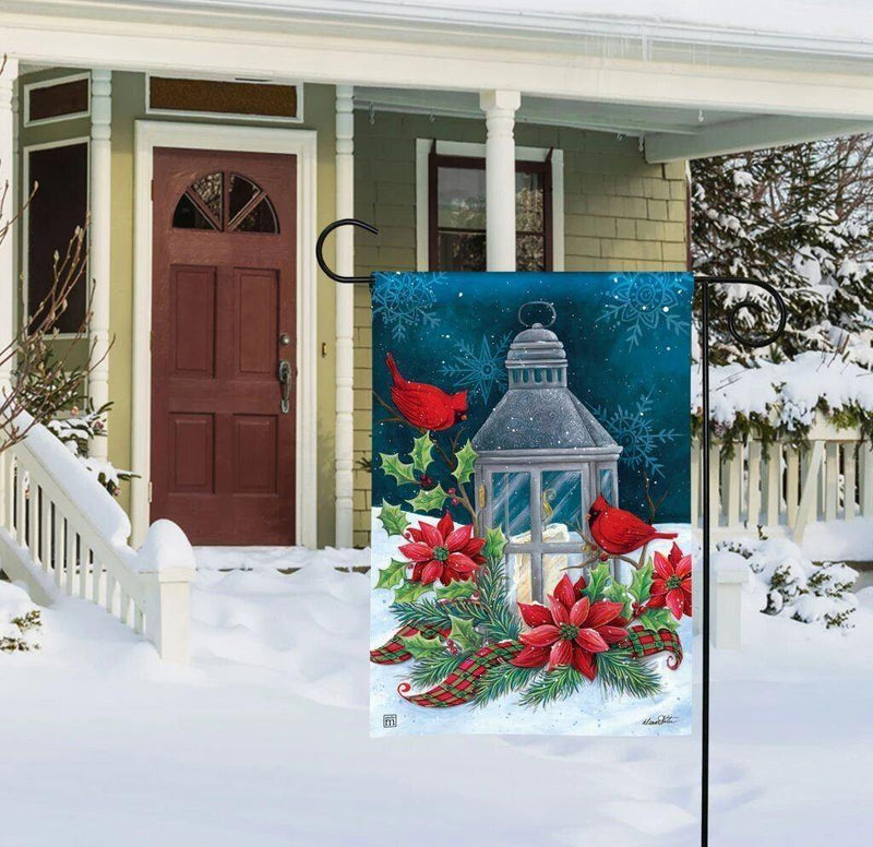Garden Flag - BreezeArt - Cardinal Christmas