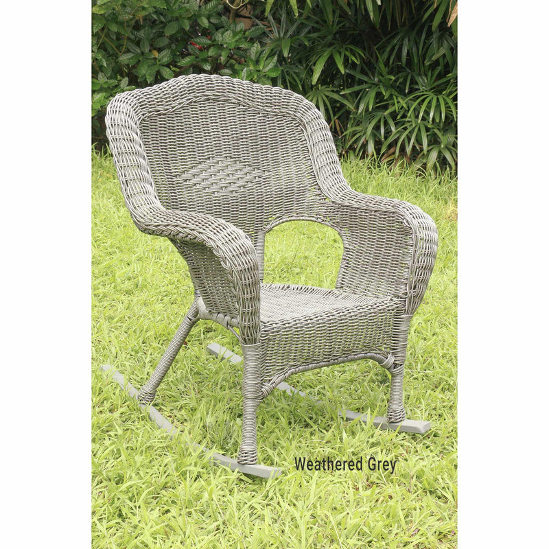 Patio Rocker – Resin Wicker & Steel – Maui - My Backyard Decor