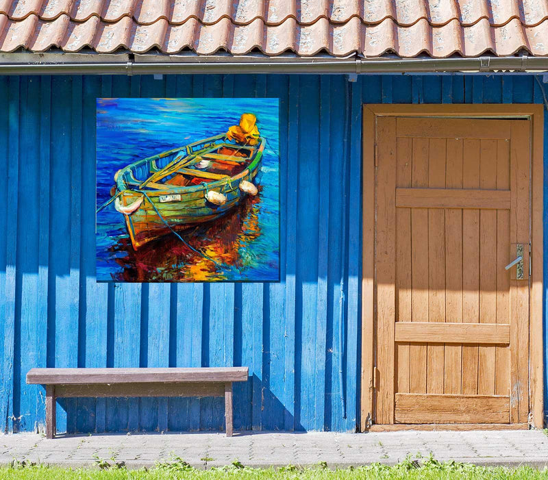 Outdoor Canvas Art 24x24 Spiro's Skiff - My Backyard Decor