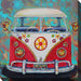 Outdoor Canvas Art 24x24 Hippy Van - My Backyard Decor