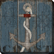 Outdoor Canvas Art 24x24 Maritime Anchor - My Backyard Decor