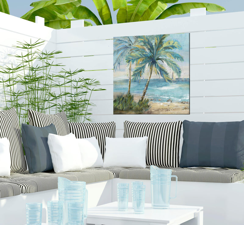 Outdoor Canvas Art 24x24 Coastal Palm 1 - My Backyard Decor