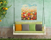 Outdoor Canvas Art 24x24 Floral Palette - My Backyard Decor