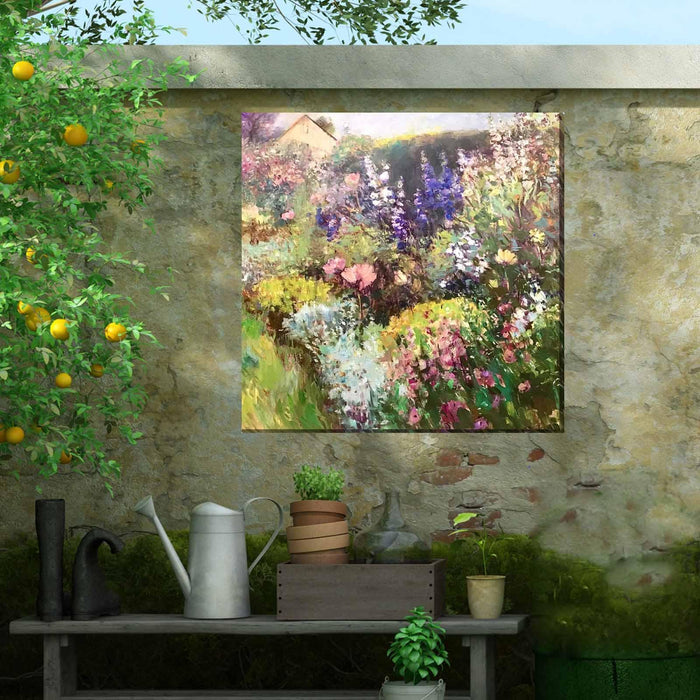 Outdoor Canvas Art 24x24 Heirloom Bloom - My Backyard Decor