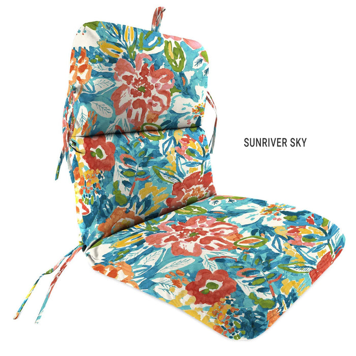 Outdoor Custom Chair Cushions  – Spun Polyester, Hinged, Knife Edge - My Backyard Decor