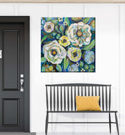 Outdoor Canvas Art 24x24 Cool Blue - My Backyard Decor