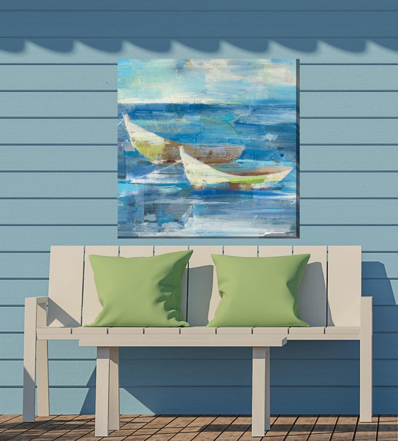 Outdoor Canvas Art 24x24 Twin Mooring - My Backyard Decor
